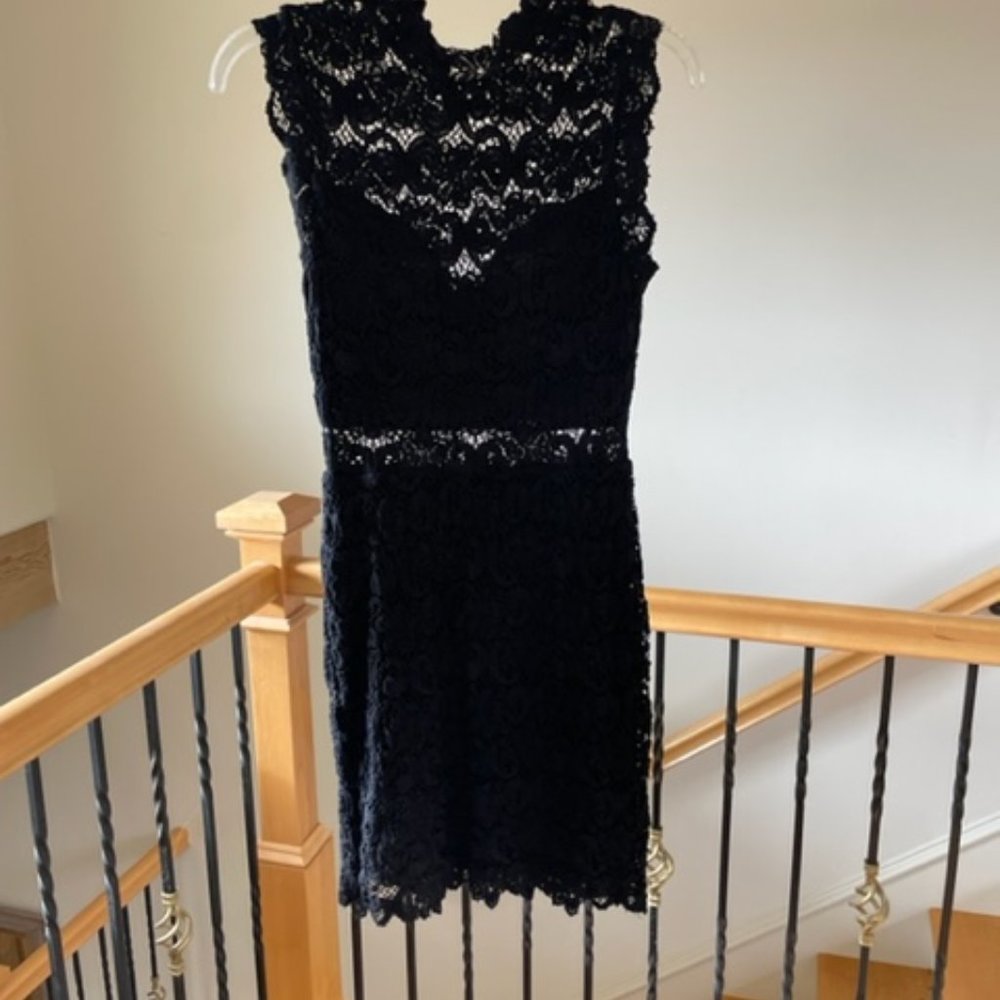 Nightcap Dixie Black Lace Mini Dress - Size 1